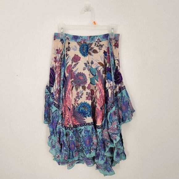 Spell and the Gypsy Collective Siren Song Hi-Low Skirt in Mermaid XS b72 - Picture 5 of 13